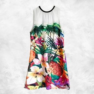 JUICY COUTURE | Silk Tropical Shift Dress
